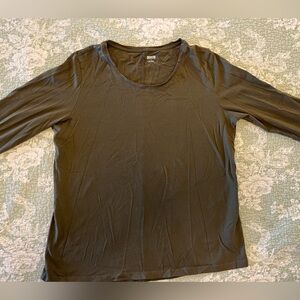 Duluth Trading Co Olive Green Women's Top